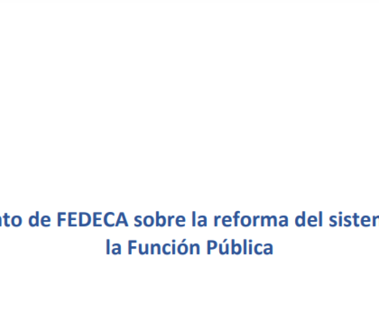 Posicionamiento de FEDECA sobre la reforma del sistema de acceso a la Función Pública