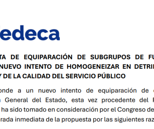 Equiparación subgrupos